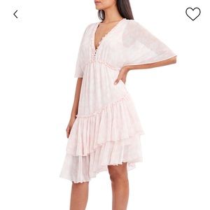 New with tag BCBGMAXAZRIA ruffles dress size S